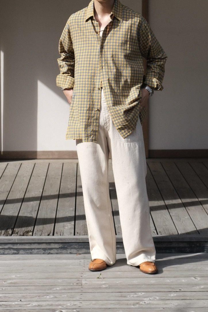 GUPTA Cotton Khadi Check Shirt - 商品帖 | 柿乃葉 GUPTA Cotton Khadi Check Shirt - 商品帖 | 柿乃葉