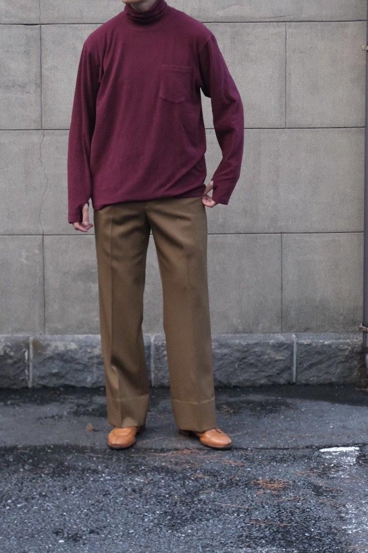Turtle Neck Long Sleeve Cutsewn - 商品帖 | 柿乃葉 Turtle Neck Long Sleeve Cutsewn - 商品帖 | 柿乃葉