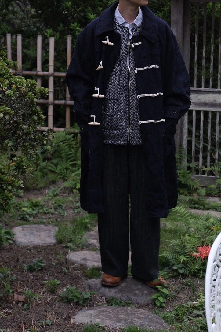 美品 柿乃葉 Ex Herringbone Wool Duffle Coat 美品 柿乃葉 Ex Herringbone Wool Duffle Coat