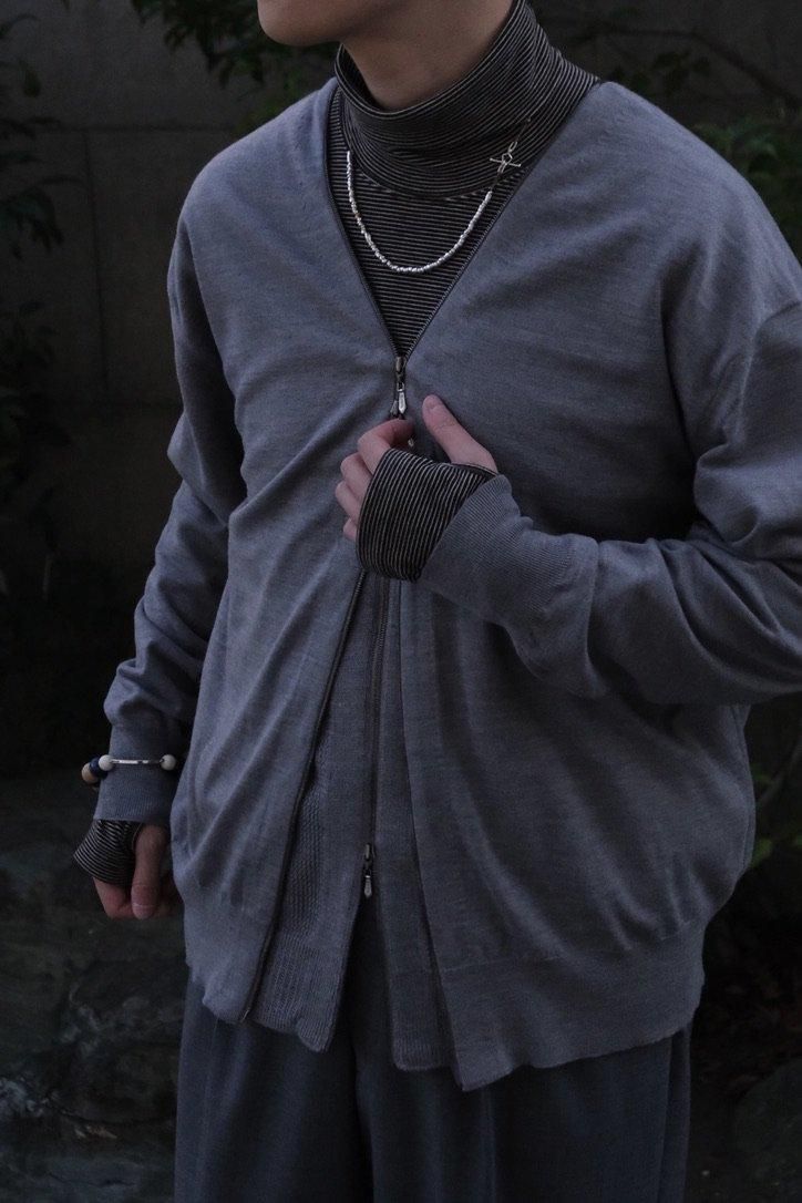 FABRICE / Double Fronted Zip Cardigan - 商品帖 | 柿乃葉