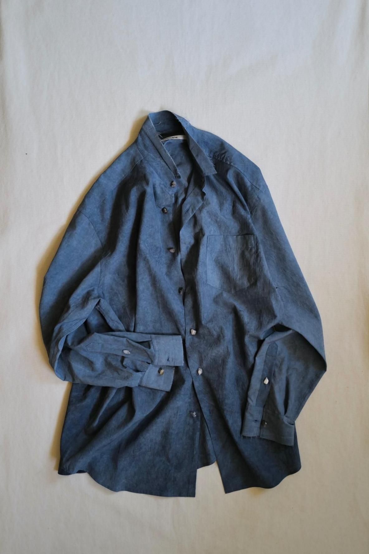 トップス maatee&sons Ex kakinoha Fringe Shirt MAATEE&SONS 柿の葉Ex 乱れGingham Fringe Shirt - メルカリ