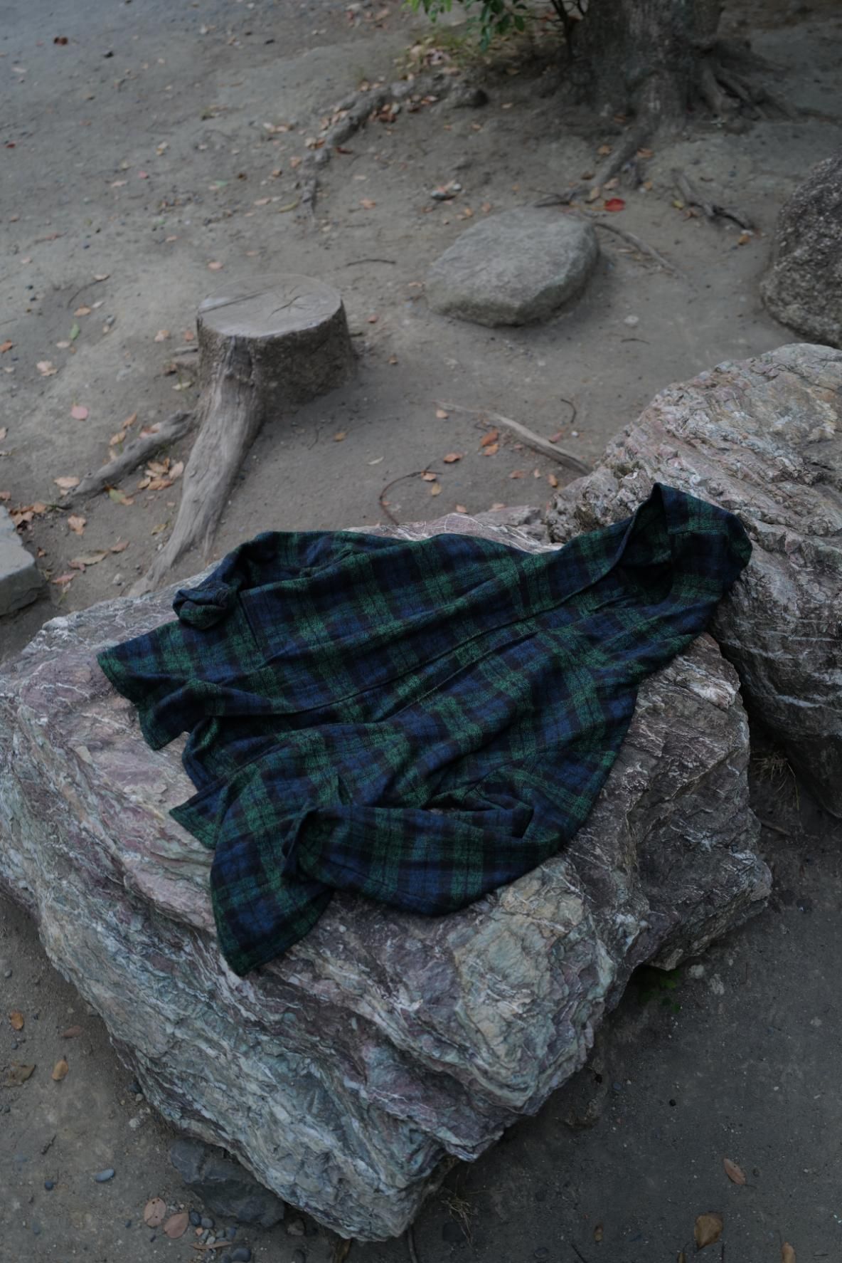 MAATEE&SONS 柿乃葉Ex 乱れGingham Fringe Shirt H” Wool 2024 - 手記 ｜ 柿乃葉 / KAKINOHAHANARE