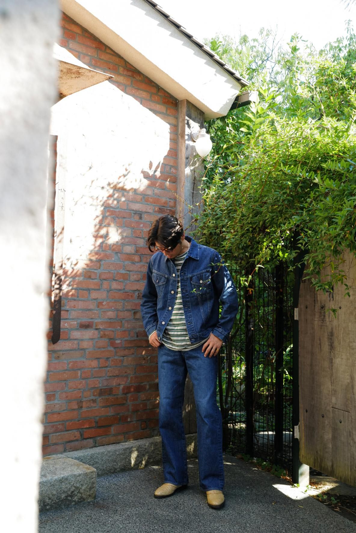 Kakinoha DENIM FLARE 5POCKET size 8 柿乃葉 パンツ kakinoha DENIM