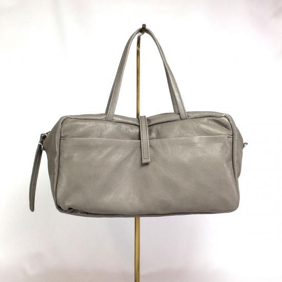 Les Basiques/レバジック　2WAY 手提げ&ショルダーBAG　極軽量　イタリアンレザー　made in JAPAN