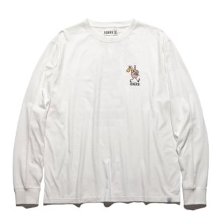 PEACE OUT  L/S TEE  WHITE