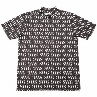 SWG PATTERN MOCKNECK  BLACK