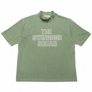 MOCK NECK TEE -B, GREEN