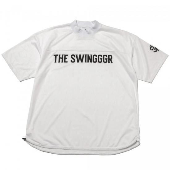 SWINGGGR MESH MOCK NECK TEE