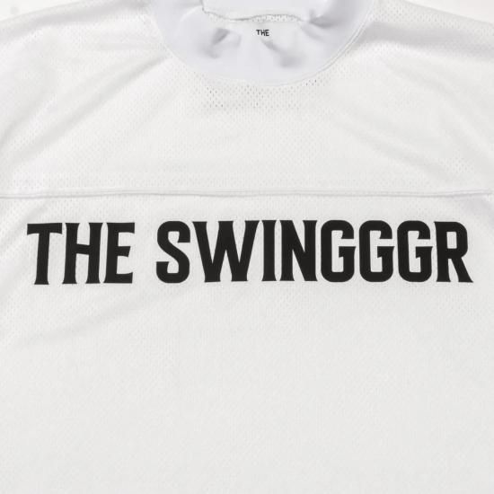 SWINGGGR MESH MOCK NECK TEE