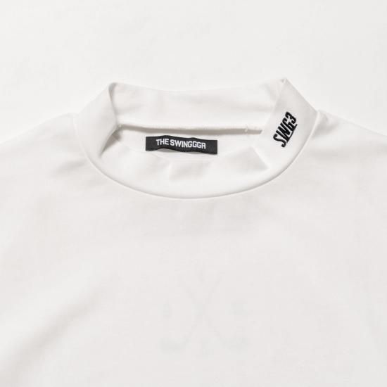新品THE SWINGGGR RELAX MOCK NECK TEE 新品THE SWINGGGR RELAX MOCK NECK TEE RELAX MOCK NECK TEE, WHITE