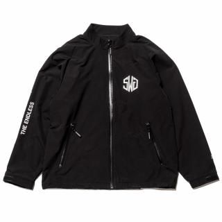 STRETCH NYLON JK, BLACK