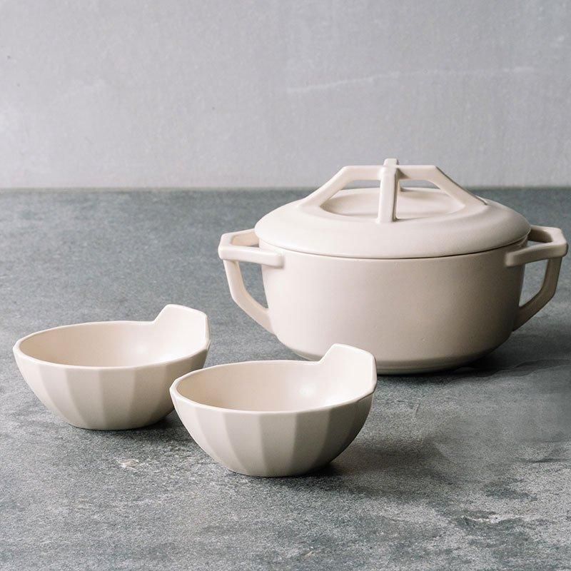 土鍋 DONABE ホワイト 取扱説明書付き 土鍋 DONABE ホワイト 取扱説明