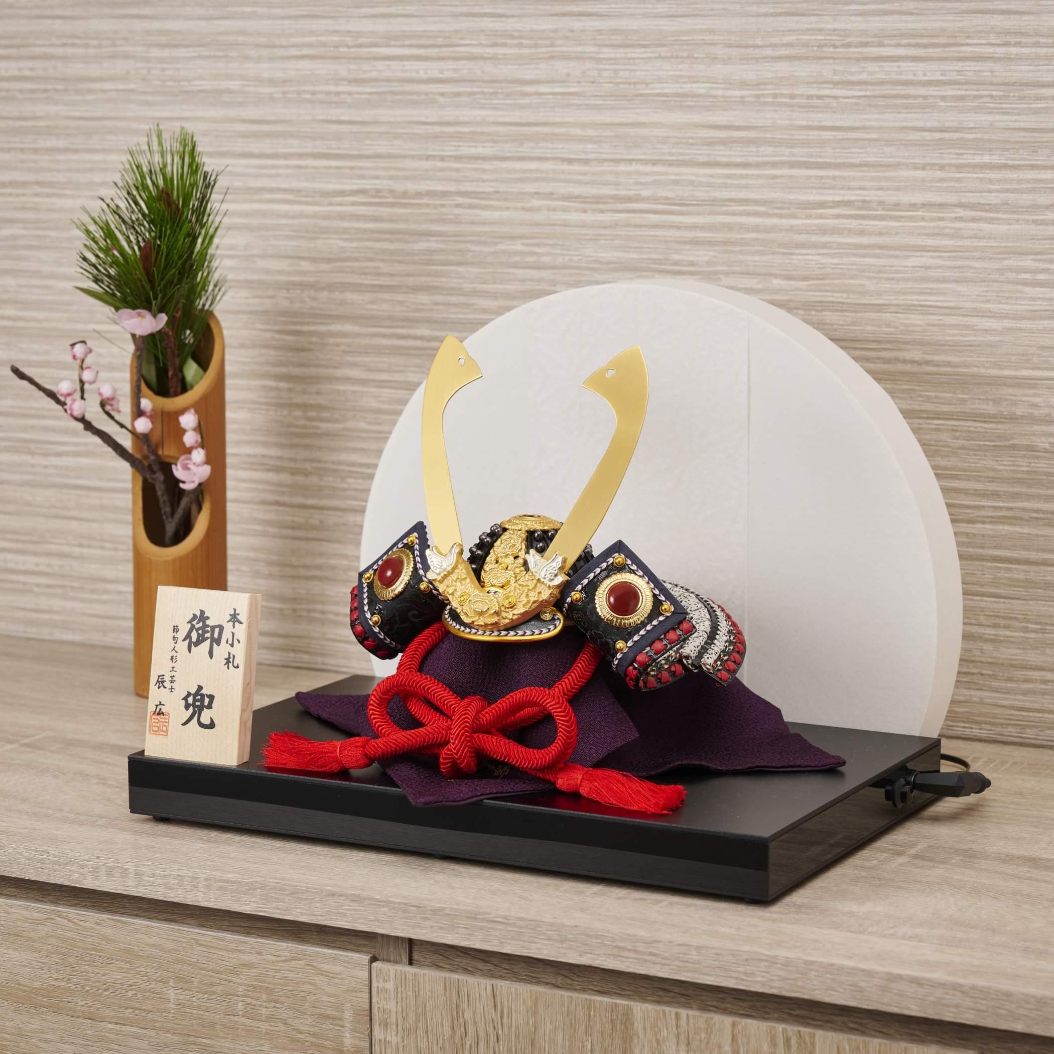 木製 兜 / 【4月末発送】Wooden Kabuto お名前札 木製兜飾り