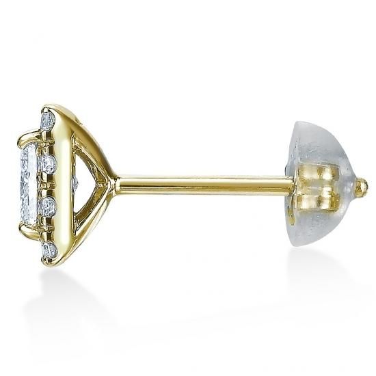 K18 プリンセスカット ダイヤモンドピアス Grace (グレース K18 プリンセスカット ダイヤモンドピアス Grace (グレース