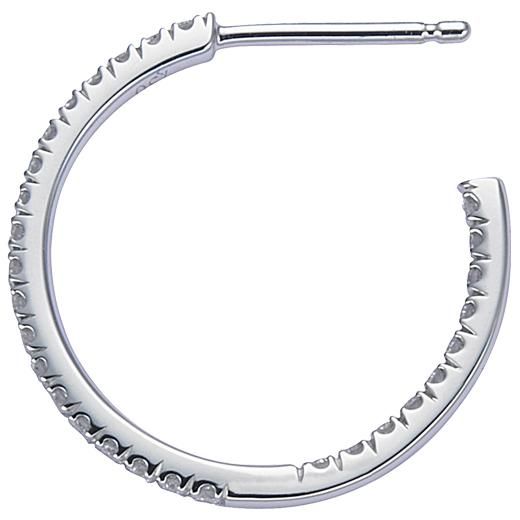 プラチナフープピアス PT950 Pt950 プラチナ ダイヤモンド フープピアス 0.5ct