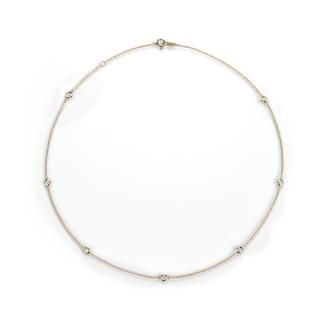 K18 7石ステーションダイヤモンドネックレス Petit Bezel （プティベゼル） 005 0.35ctの商品画像