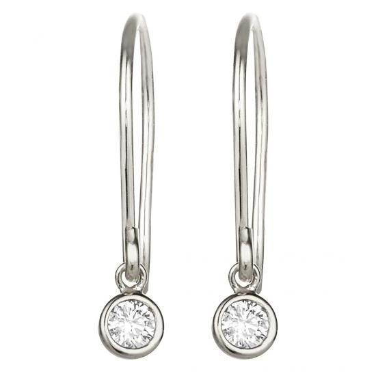 K18 ダイヤモンド フックピアス Petit Bezel (プティベゼル K18 ダイヤモンド フックピアス Petit Bezel (プティベゼル