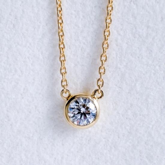 K18 ダイヤモンドネックレス | グランベゼル 0.3ct - ジュエリーサロン