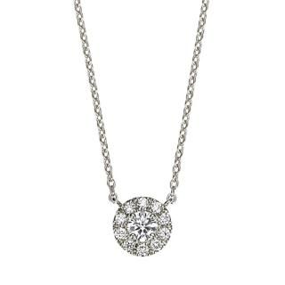 Pt ダイヤモンドネックレス Fleur（フルール） 0.1ct EXCELLENT エクセレントカットの商品画像