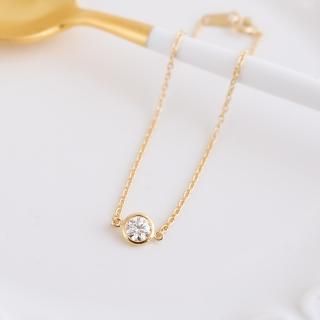 一粒ダイヤモンドブレスレット 一粒ダイヤモンドブレスレット