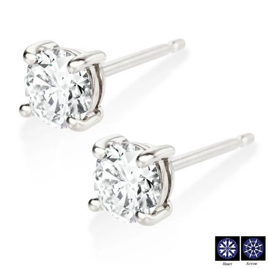 Pt プラチナ 一粒ダイヤモンドピアス Enchante(アンシャンテ Pt プラチナ 一粒ダイヤモンドピアス Enchante(アンシャンテ