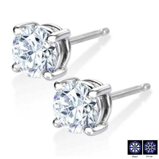 Pt プラチナ 一粒ダイヤモンドピアス Enchante(アンシャンテ Pt プラチナ 一粒ダイヤモンドピアス Enchante(アンシャンテ