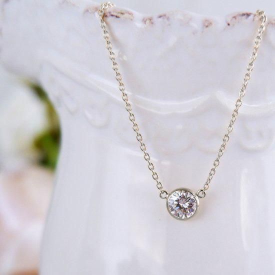 Pt 一粒ダイヤモンドネックレス ベゼル 0.5ct F VS1 VERY GOOD Pt 一粒ダイヤモンドネックレス ベゼル 0.5ct F VS1 VERY GOOD