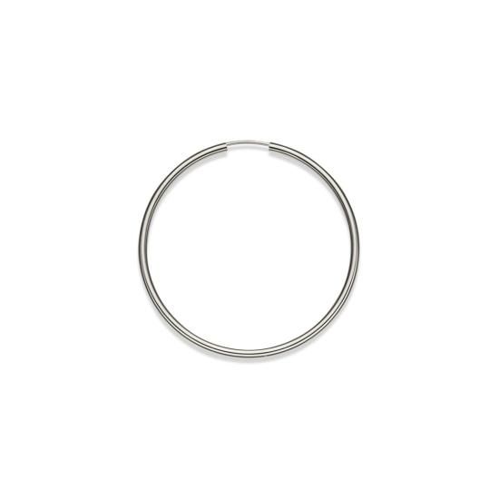 片側販売】18K WG フープピアス アンフィニ 30mm - ジュエリー
