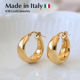 18Kフープピアス | イタリア製ゴールド - ジュエリーサロン 18Kフープピアス | イタリア製ゴールド - ジュエリーサロン