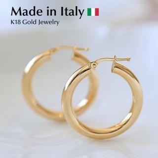 18Kフープピアス。ここだけのデザインをサイズ、素材の多彩な 18Kフープピアス。ここだけのデザインをサイズ、素材の多彩な