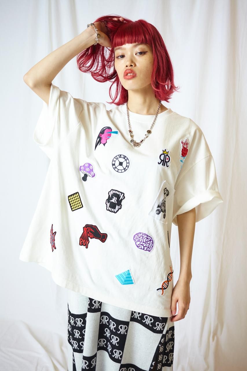 ワッペンビッグTシャツ - ROY reflect overjoy ワッペンビッグTシャツ - ROY reflect overjoy