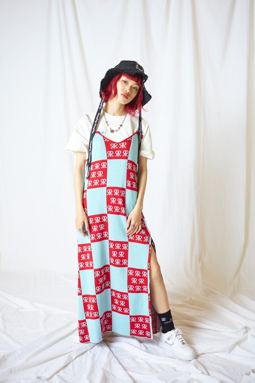 【返品不可】 チェーンストラップニットワンピース - overjoy reflect ROY ワンピース