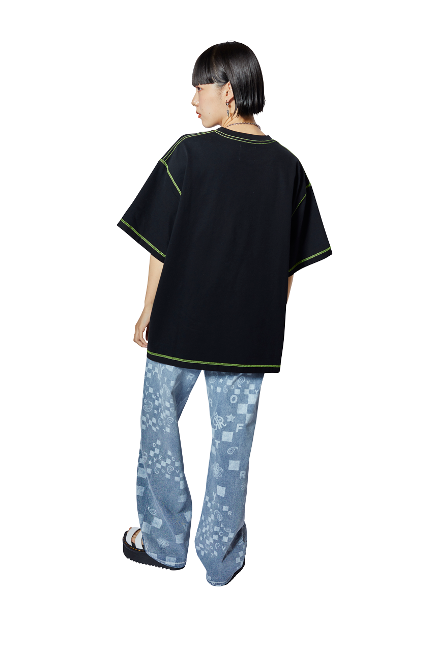 チェッカー柄デニムパンツ - ROY reflect overjoy