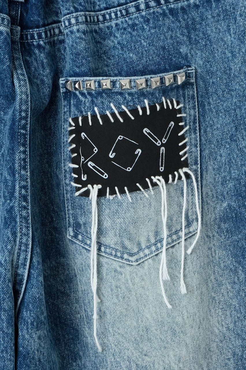 クラッシュデニムパンツ - ROY reflect overjoy クラッシュデニムパンツ - ROY reflect overjoy