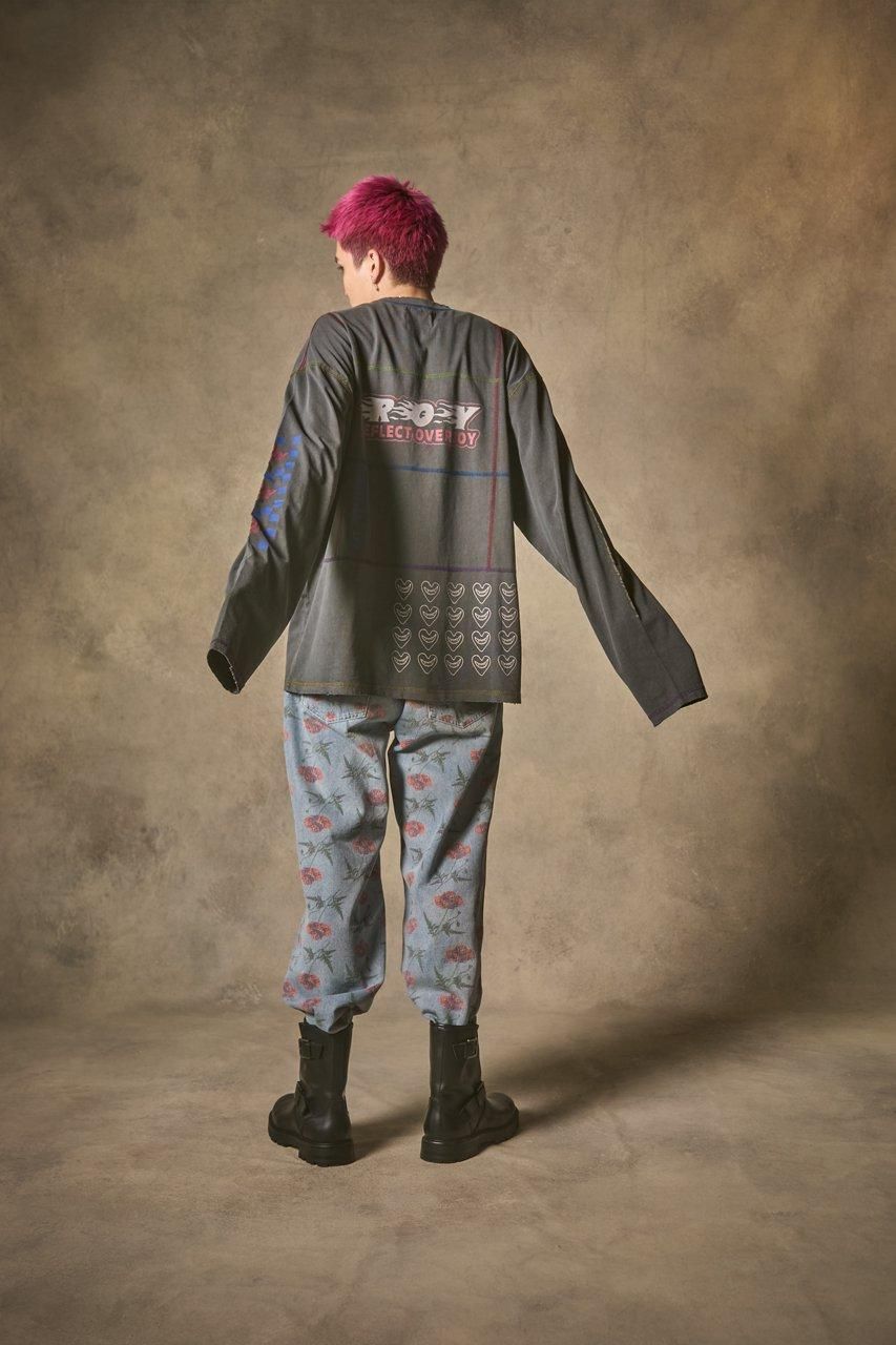 配色ステッチロングスリーブTシャツ - ROY reflect overjoy 配色ステッチロングスリーブTシャツ - ROY reflect overjoy