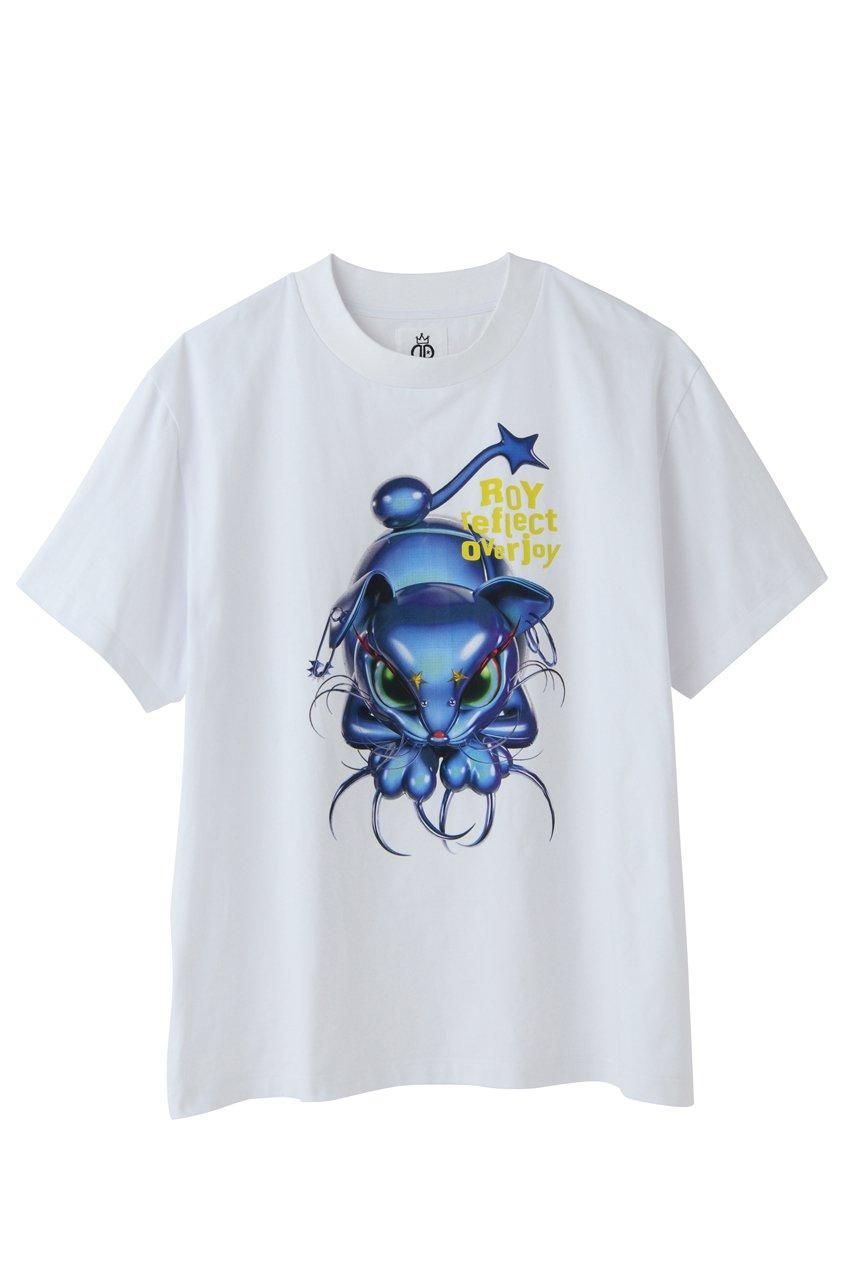 プリントモックネックTシャツ - ROY reflect overjoy プリントモックネックTシャツ - ROY reflect overjoy