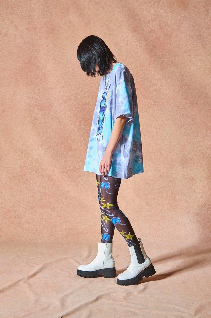 プリントモックネックTシャツ - ROY reflect overjoy プリントモックネックTシャツ - ROY reflect overjoy