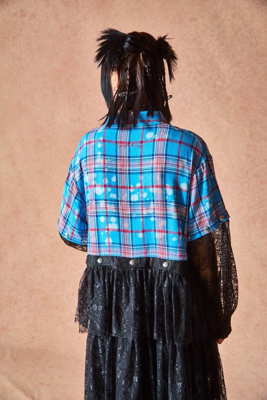 美品Lisa　ROYreflectoverjoy　ロイ　ドッキングTワンピース 2WAYドッキングシャツワンピース - ROY reflect overjoy