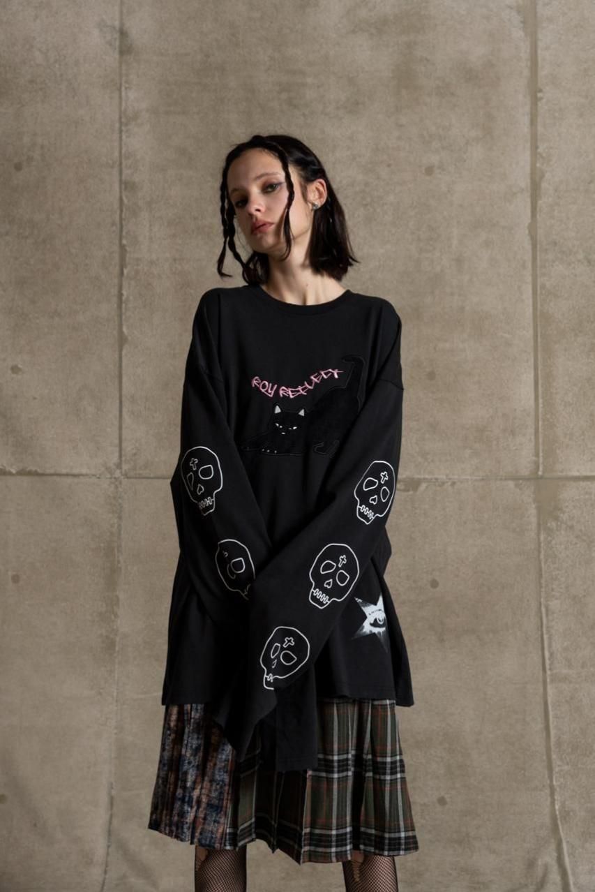 ⭐︎ROY reflect overjoy ロンT⭐︎ プリントロングスリーブTシャツ - ROY reflect overjoy