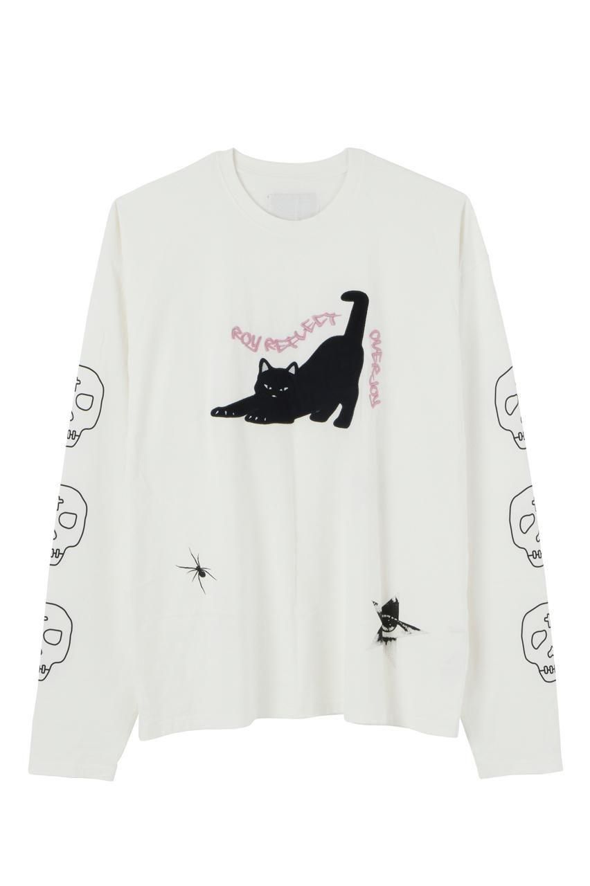 新品 LiSA ブランド ロンT キャット 猫 LET'S WALK CATS -猫リブ長袖Tシャツ【S～XXL】 | ToMoMiSa