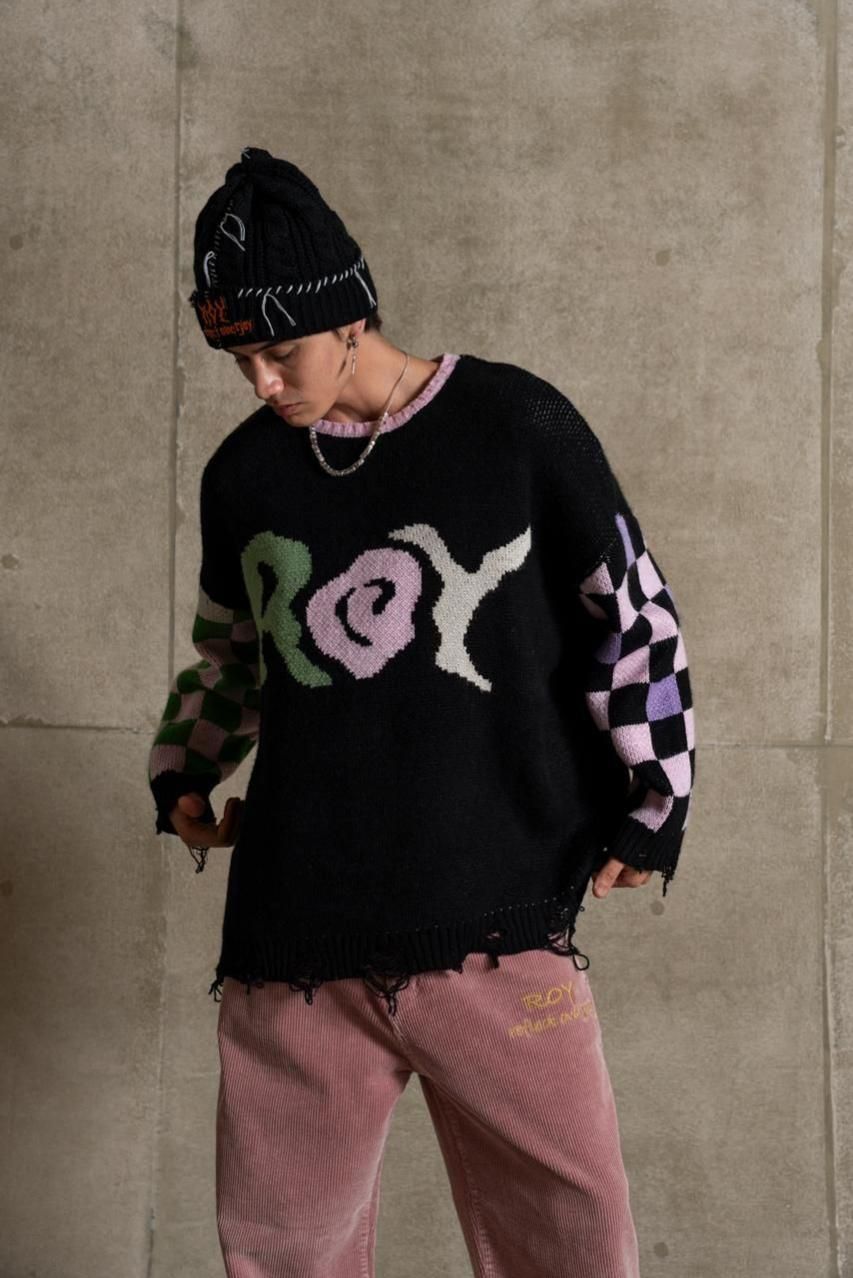 Roy reflectoverjoy ニット ローゲージニット - ROY reflect overjoy