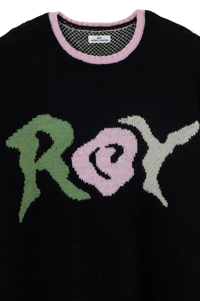 ROYロゴダメージニット - ROY reflect overjoy