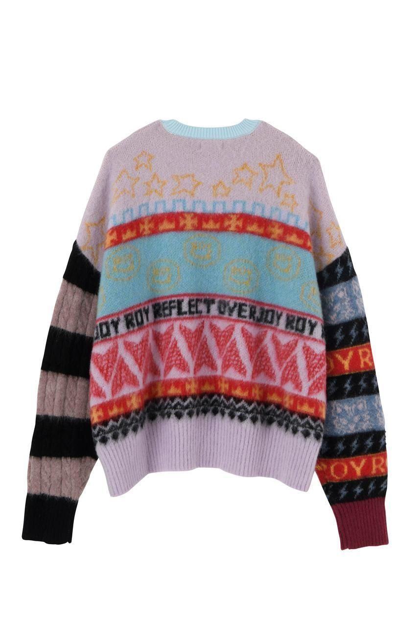 モヘア総柄ニット - ROY reflect overjoy