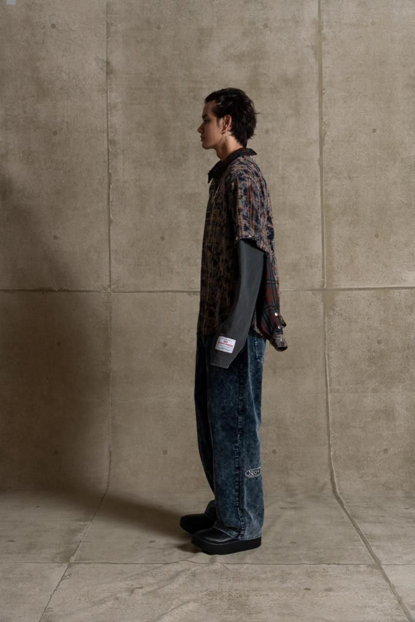 2WAYバックジップチェックシャツ - ROY reflect overjoy