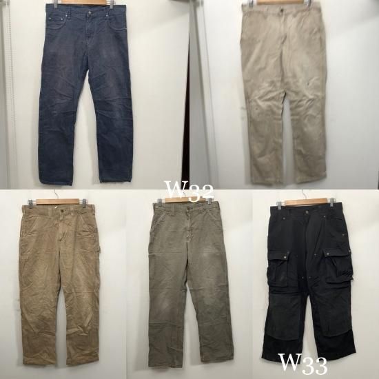 3.11(Fri) Carhartt ワークパンツMIX (W30~W40)×50着set 3.11(Fri) Carhartt ワークパンツMIX (W30~W40)×50着set