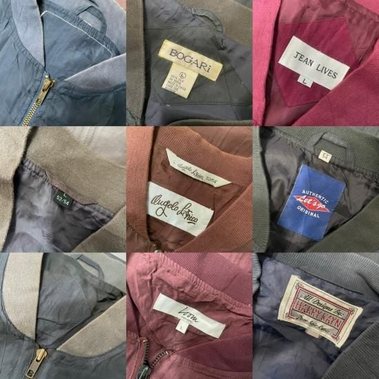 3.6(Mon) シルクブルゾンMIX (MEN'S LARGE~XLARGE)×14着set 3.6(Mon) シルクブルゾンMIX (MEN'S LARGE~XLARGE)×14着set