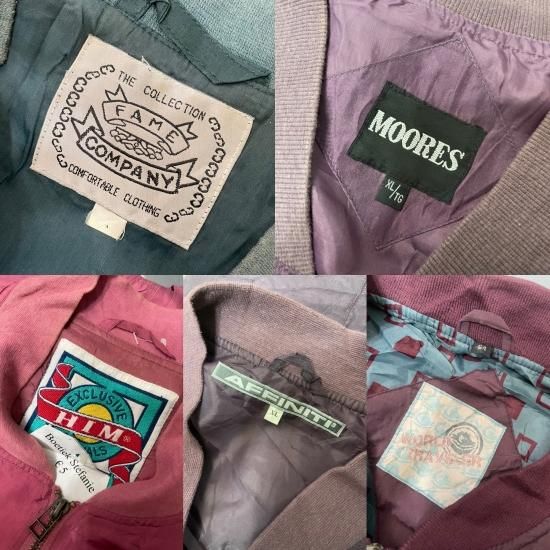 3.6(Mon) シルクブルゾンMIX (MEN'S LARGE~XLARGE)×14着set 3.6(Mon) シルクブルゾンMIX (MEN'S LARGE~XLARGE)×14着set