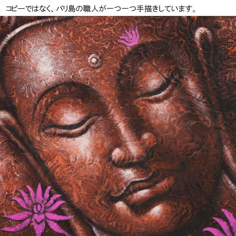 バリ絵画 ブッダ レッド /120*100cm/PA-207RE - アジアン家具と