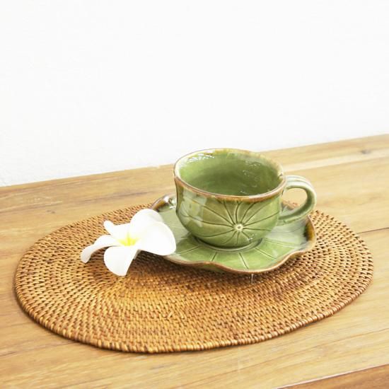 好評 アタランチョンマット・楕円型小サイズ アジアン家具と - テーブル用品