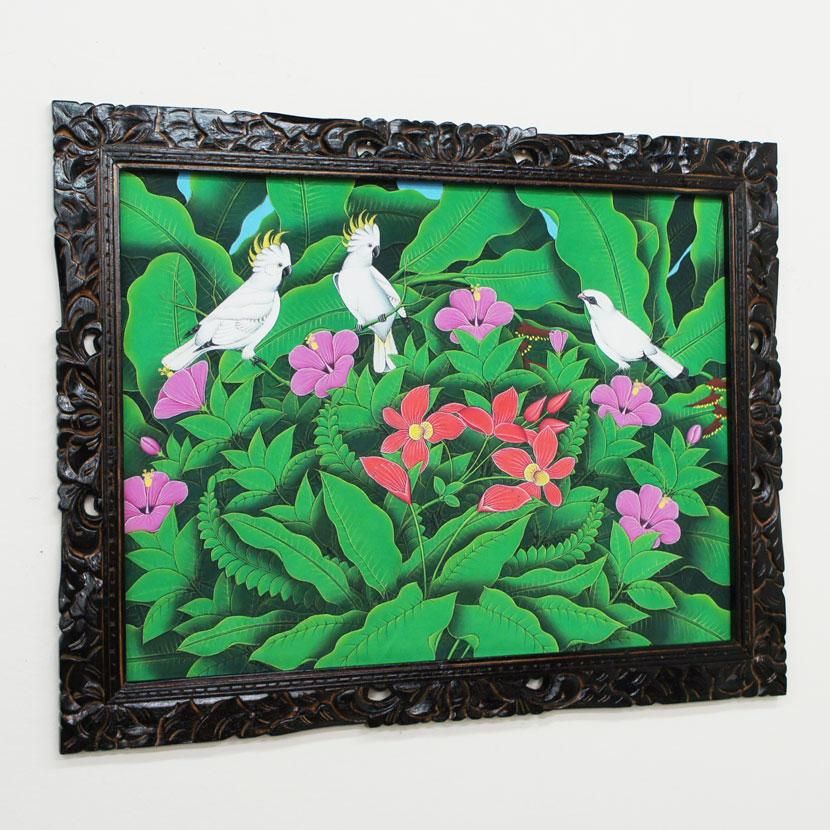 バリ芸術　絵画 バリ絵画・ブンゴセカン/93*73cm/PA-015-1 - アジアン家具とリゾート